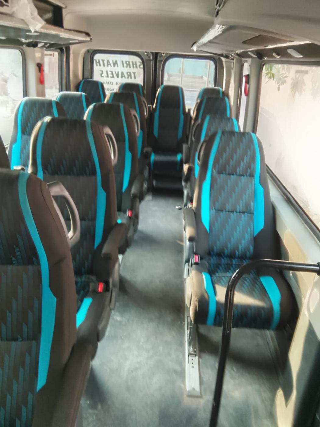 Pushback seats inside